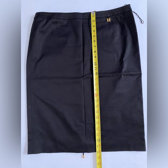 ESCADA Escada Skirt Black Pencil Cotton Skirt NWOT size Large size 44 - Picture 12 of 15